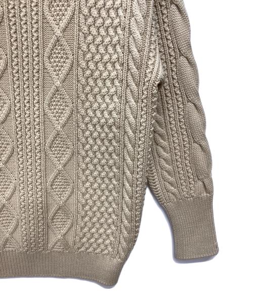 BATONER（バトナ―）BATONER (バトナ―) SIGNATURE CREW NECK ベージュ サイズ:Freeの古着・服飾アイテム