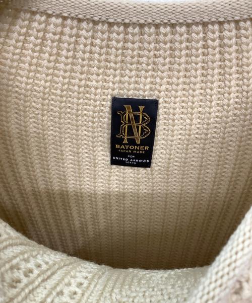 BATONER（バトナ―）BATONER (バトナ―) SIGNATURE CREW NECK ベージュ サイズ:Freeの古着・服飾アイテム