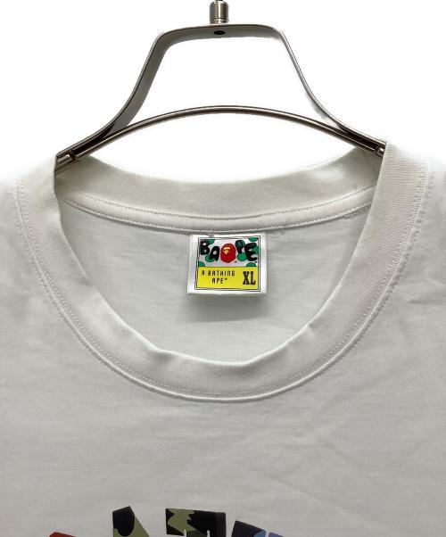 A BATHING APE（ア ベイシング エイプ）A BATHING APE (ア ベイシング エイプ) Tシャツ ホワイト サイズ:XLの古着・服飾アイテム