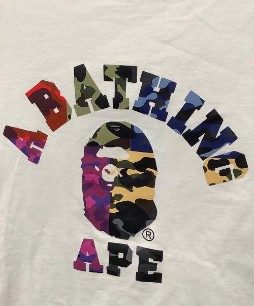 A BATHING APE（ア ベイシング エイプ）A BATHING APE (ア ベイシング エイプ) Tシャツ ホワイト サイズ:XLの古着・服飾アイテム