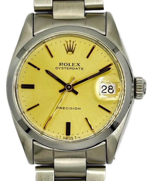 ROLEX（ロレックス）ROLEX (ロレックス) オイスターデイト プレジション Ref.6694 ゴールド サイズ:34ｍｍの古着・服飾アイテム