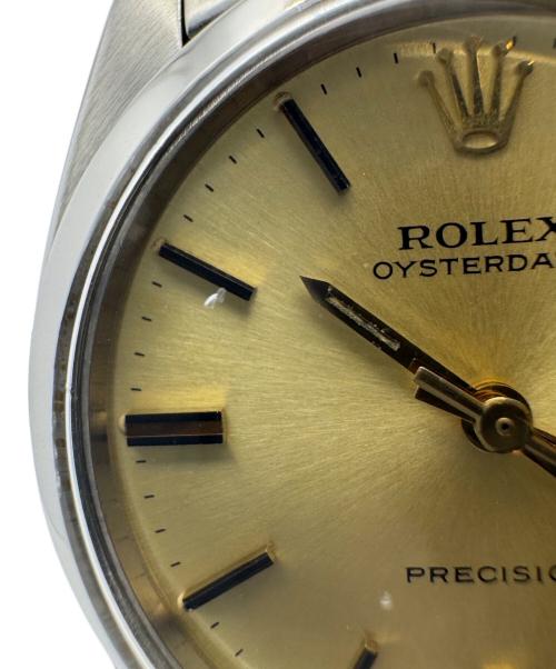 ROLEX（ロレックス）ROLEX (ロレックス) オイスターデイト プレジション Ref.6694 ゴールド サイズ:34ｍｍの古着・服飾アイテム