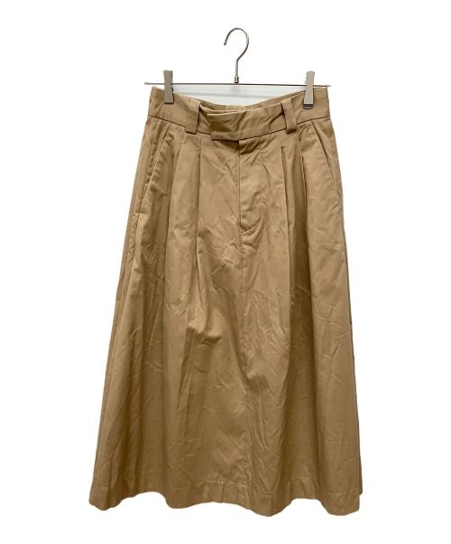 SCYEBASICS（サイベーシックス）SCYEBASICS (サイベーシックス) サンホアキンコットンミディスカート ベージュ サイズ:38の古着・服飾アイテム