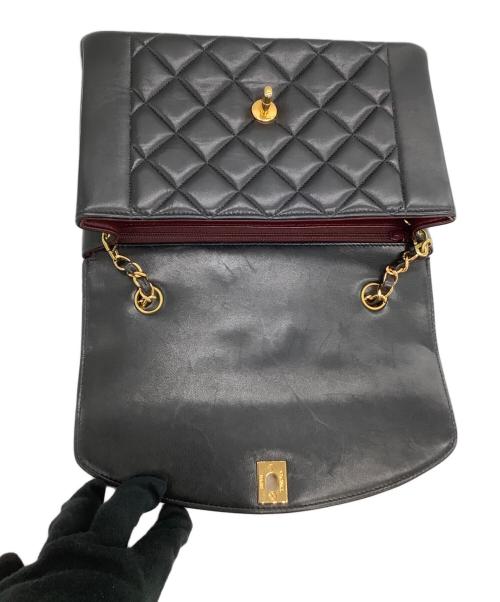 CHANEL（シャネル）CHANEL (シャネル) チェーンショルダーバッグ マトラッセ ダイアナ ブラックの古着・服飾アイテム