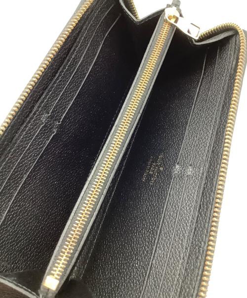 LOUIS VUITTON（ルイ ヴィトン）LOUIS VUITTON (ルイ ヴィトン) ポルトフォイユ・クレマンス　モノグラム・アンプラント　 ブラックの古着・服飾アイテム