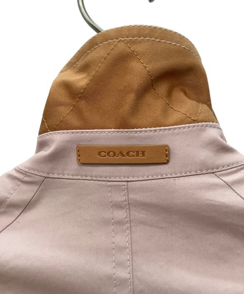 COACH（コーチ）COACH (コーチ) ショートトレンチコート ライトピンク サイズ:Mの古着・服飾アイテム