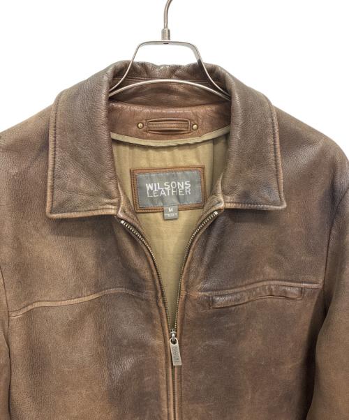 wilsons leather（ウィルソンズレザー）wilsons leather (ウィルソンズレザー) レザージャケット ブラウン サイズ:Mの古着・服飾アイテム