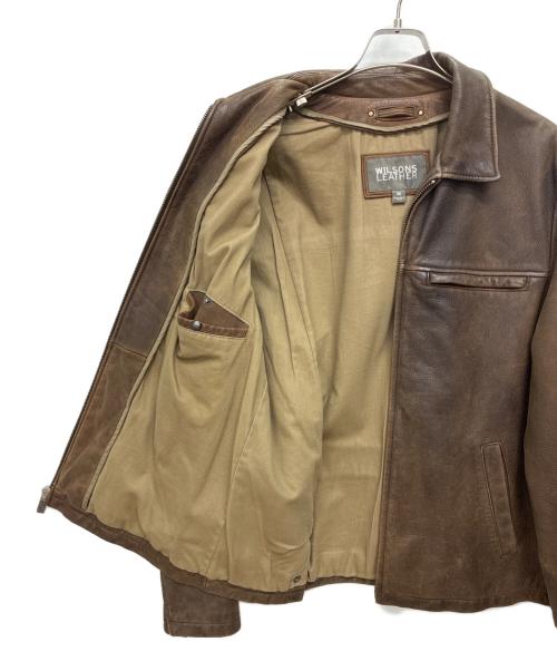 wilsons leather（ウィルソンズレザー）wilsons leather (ウィルソンズレザー) レザージャケット ブラウン サイズ:Mの古着・服飾アイテム