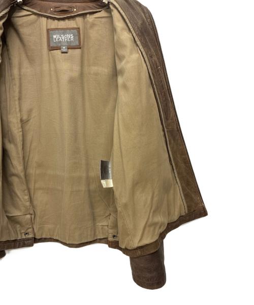 wilsons leather（ウィルソンズレザー）wilsons leather (ウィルソンズレザー) レザージャケット ブラウン サイズ:Mの古着・服飾アイテム