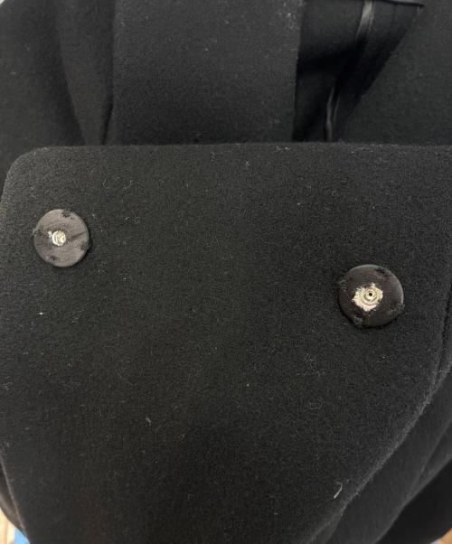 1er Arrondissement（プルミエ アロンディスモン）1er Arrondissement (プルミエ アロンディスモン) カシミヤ2重メルトンショールカラーコート ブラック サイズ:36の古着・服飾アイテム