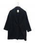 1er Arrondissement（プルミエ アロンディスモン）の古着「カシミヤ2重メルトンショールカラーコート」｜ブラック