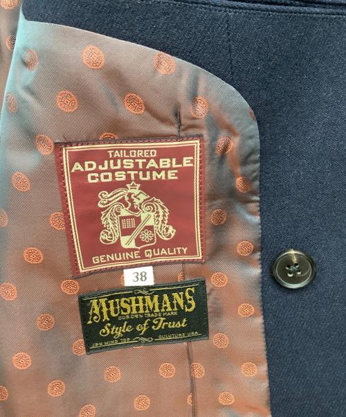 ADJUSTABLE COSTUME（アジャスタブルコスチューム）ADJUSTABLE COSTUME (アジャスタブルコスチューム) MUSHMANS (マッシュマンズ) ダブルジャケット ネイビー サイズ:38の古着・服飾アイテム