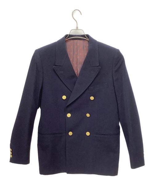 ADJUSTABLE COSTUME（アジャスタブルコスチューム）ADJUSTABLE COSTUME (アジャスタブルコスチューム) MUSHMANS (マッシュマンズ) ダブルジャケット ネイビー サイズ:38の古着・服飾アイテム