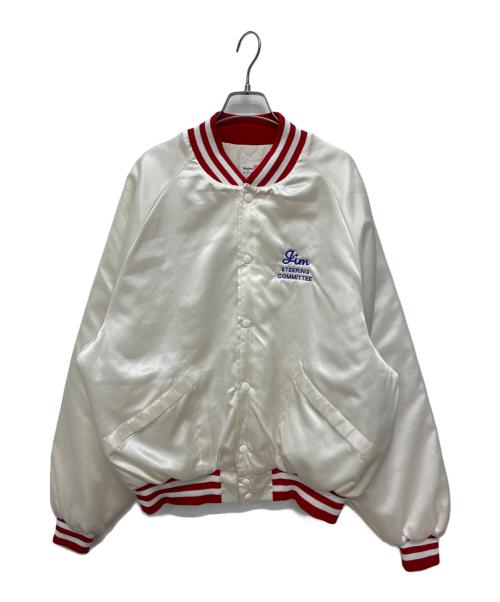 KING LOUIE（キングルイ）KING LOUIE (キングルイ) USA製 ナイロンスタジャン ホワイト サイズ:SIZE XLの古着・服飾アイテム