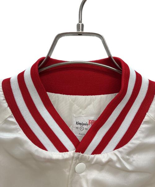 KING LOUIE（キングルイ）KING LOUIE (キングルイ) USA製 ナイロンスタジャン ホワイト サイズ:SIZE XLの古着・服飾アイテム