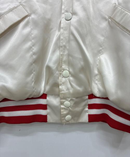 KING LOUIE（キングルイ）KING LOUIE (キングルイ) USA製 ナイロンスタジャン ホワイト サイズ:SIZE XLの古着・服飾アイテム