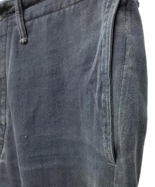 RRL（ダブルアールエル）RRL (ダブルアールエル) ヘリンボーンパンツ ネイビー サイズ:34/32の古着・服飾アイテム