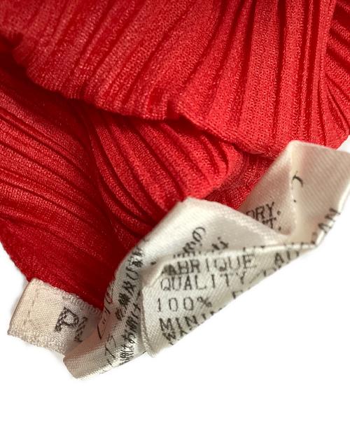 PLEATS PLEASE（プリーツプリーズ）PLEATS PLEASE (プリーツプリーズ) ノースリーブワンピース レッド サイズ:2の古着・服飾アイテム