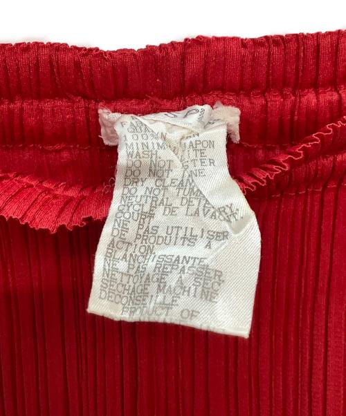 PLEATS PLEASE（プリーツプリーズ）PLEATS PLEASE (プリーツプリーズ) プリーツパンツ レッド サイズ:2の古着・服飾アイテム