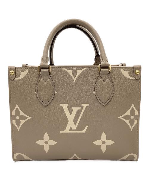 LOUIS VUITTON（ルイ ヴィトン）LOUIS VUITTON (ルイ ヴィトン) オンザゴーPM　	モノグラム・アンプラント トゥルトレール×クレームの古着・服飾アイテム
