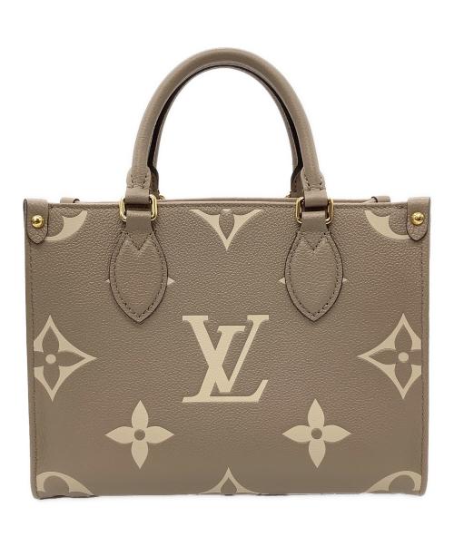 LOUIS VUITTON（ルイ ヴィトン）LOUIS VUITTON (ルイ ヴィトン) オンザゴーPM　	モノグラム・アンプラント トゥルトレール×クレームの古着・服飾アイテム