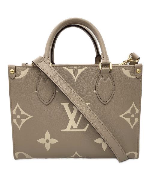 LOUIS VUITTON（ルイ ヴィトン）LOUIS VUITTON (ルイ ヴィトン) オンザゴーPM　	モノグラム・アンプラント トゥルトレール×クレームの古着・服飾アイテム