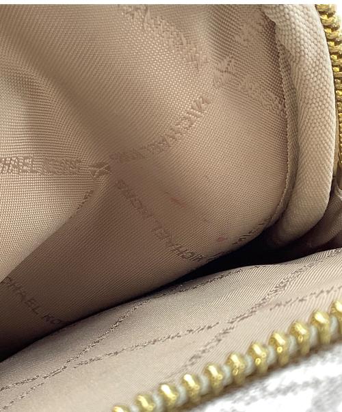 MICHAEL KORS（マイケル・コース）MICHAEL KORS (マイケルコース) ショルダーバッグ アイボリー×ブラウンの古着・服飾アイテム