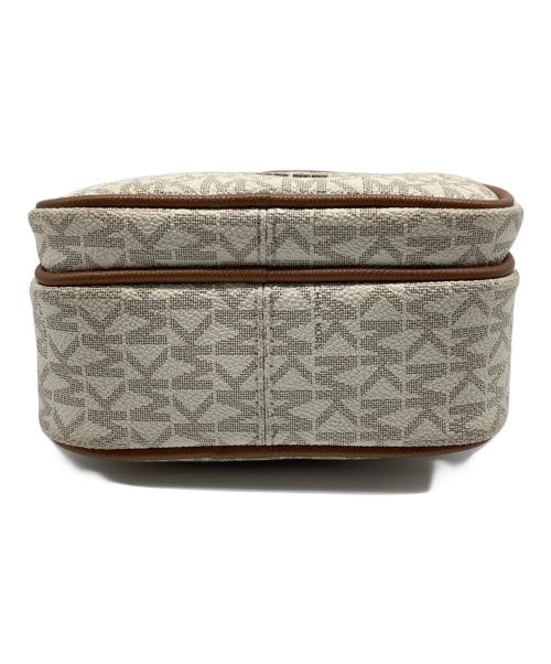 MICHAEL KORS（マイケル・コース）MICHAEL KORS (マイケルコース) ショルダーバッグ アイボリー×ブラウンの古着・服飾アイテム
