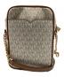 MICHAEL KORS (マイケルコース) ショルダーバッグ アイボリー×ブラウン：7000円