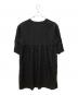 TSUHARU by samansa Mos2 (ツハル バイ サマンサモスモス) アルファベット刺繍リネン前開きワンピース ブラック サイズ:F 未使用品：7000円