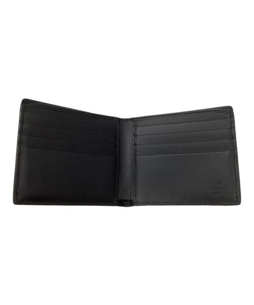 GUCCI（グッチ）GUCCI (グッチ) 2つ折り財布 グッチシマ ブラックの古着・服飾アイテム