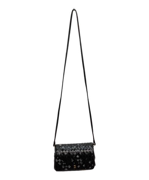 BALLY（バリー）BALLY (バリー) レザーショルダーバッグ ブラックの古着・服飾アイテム