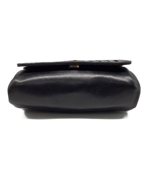 BALLY（バリー）BALLY (バリー) レザーショルダーバッグ ブラックの古着・服飾アイテム