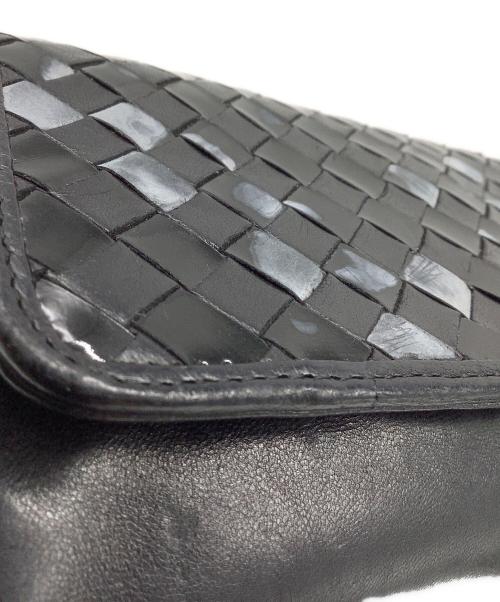 BALLY（バリー）BALLY (バリー) レザーショルダーバッグ ブラックの古着・服飾アイテム