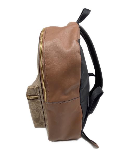 COACH（コーチ）COACH (コーチ) リュック ベージュ×ブラウンの古着・服飾アイテム