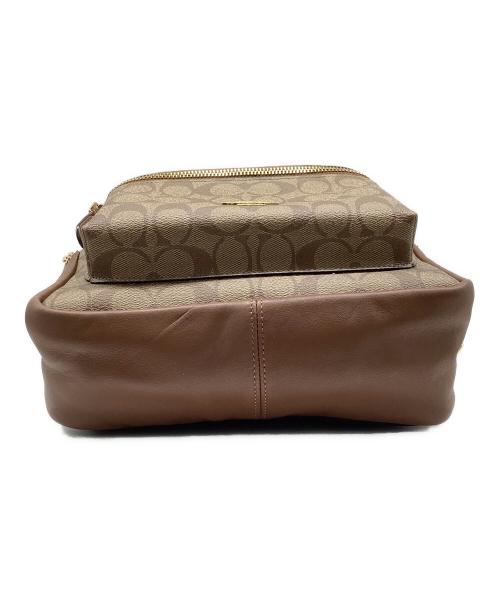 COACH（コーチ）COACH (コーチ) リュック ベージュ×ブラウンの古着・服飾アイテム