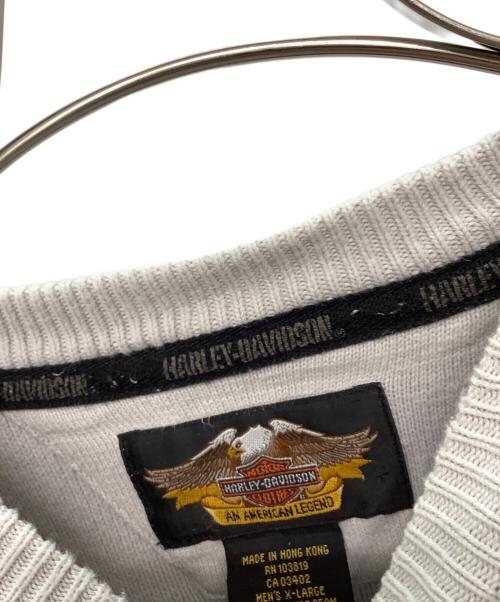 HARLEY-DAVIDSON（ハーレーダビッドソン）HARLEY-DAVIDSON (ハーレーダビッドソン) ニット グレー サイズ:XLの古着・服飾アイテム