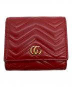 GUCCIグッチ）の古着「2つ折り財布」｜レッド