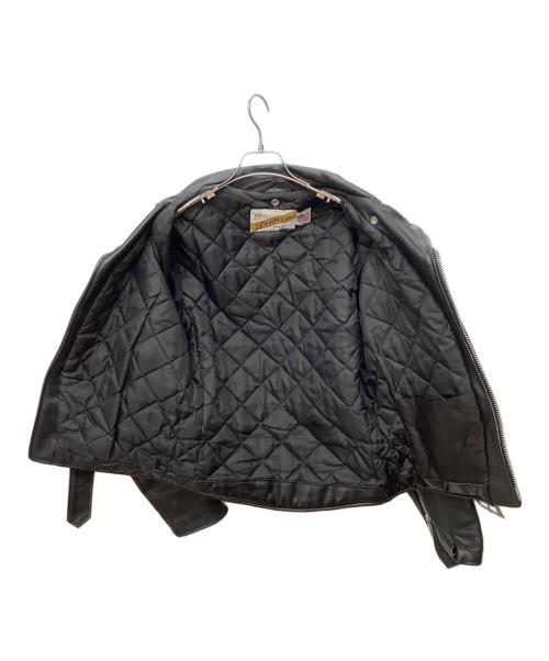 Schott（ショット）Schott (ショット) ダブルライダースジャケット ブラック サイズ:Sの古着・服飾アイテム