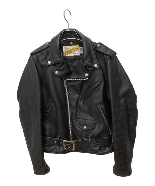 Schott（ショット）Schott (ショット) ダブルライダースジャケット ブラック サイズ:Sの古着・服飾アイテム