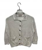 MARGARET HOWELLマーガレットハウエル）の古着「リネンカーディガン」｜ライトグレー