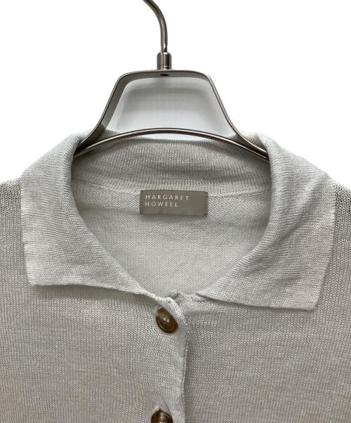 MARGARET HOWELL（マーガレットハウエル）MARGARET HOWELL (マーガレットハウエル) リネンカーディガン ライトグレー サイズ:2の古着・服飾アイテム