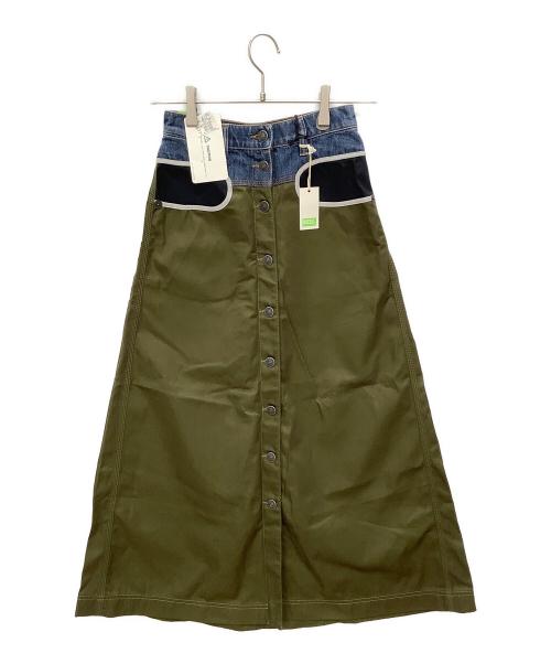 DIESEL（ディーゼル）DIESEL (ディーゼル) スカート インディゴ×オリーブ サイズ:23 未使用品の古着・服飾アイテム