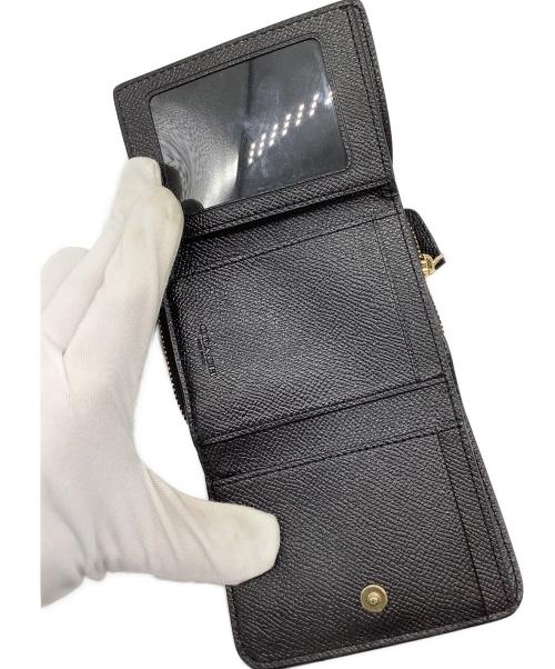 COACH（コーチ）COACH (コーチ) ミニ3つ折り財布 ブラックの古着・服飾アイテム