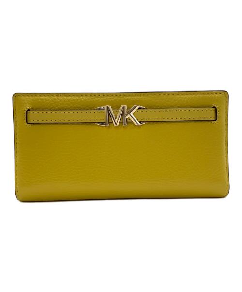 MICHAEL KORS（マイケル・コース）MICHAEL KORS (マイケルコース) ラージスナップ ウォレット イエローの古着・服飾アイテム