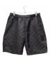 F.C.R.B.（エフシーレアルブリストル）の古着「MONOGRAM JACQUARD NYLON SHORTS」｜ブラック