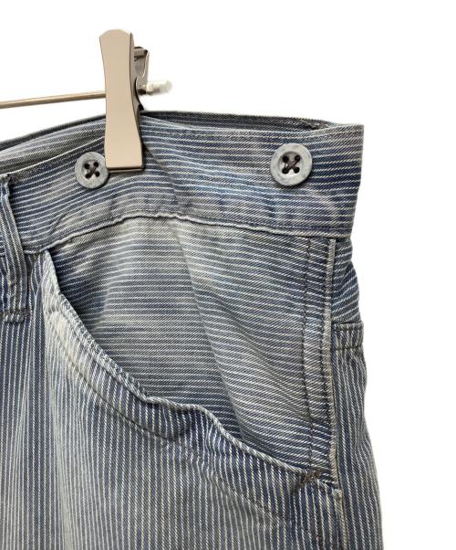 RRL（ダブルアールエル）RRL (ダブルアールエル) ヴィンテージ5ポケットリペアードインディゴパンツ インディゴ サイズ:38×32の古着・服飾アイテム