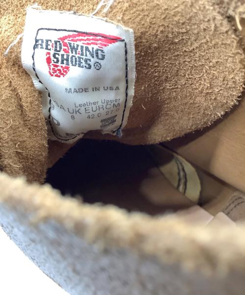 RED WING SHOES（レッドウィング）RED WING SHOES (レッドウィング) ワークブーツ キャメル サイズ:27の古着・服飾アイテム