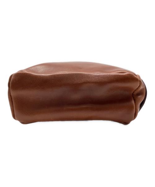 Herz（ヘルツ）Herz (ヘルツ) レザーショルダーバッグ ブラウンの古着・服飾アイテム