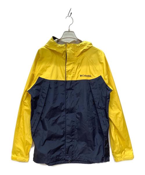 Columbia（コロンビア）Columbia (コロンビア) ワバシュジャケット イエロー×ネイビー サイズ:Lの古着・服飾アイテム
